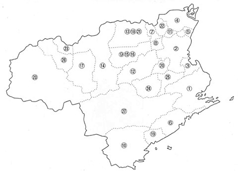 徳島県の地図 徳島県の地図